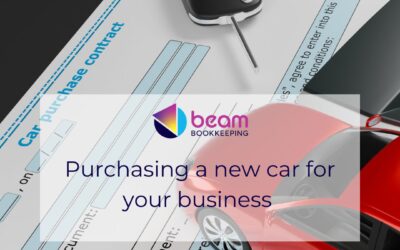 Purchasing a new car in your business